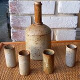 Pyrite stoneware liqueur service