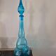 Large glass genie bottle from Empoli.