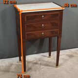 Small Mahogany Chest of Drawers, Louis XVI Style – Part 2 of the 19th Century
