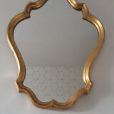 Old golden mirror.