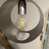 Wall lamp in brushed aluminum