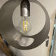 Wall lamp in brushed aluminum