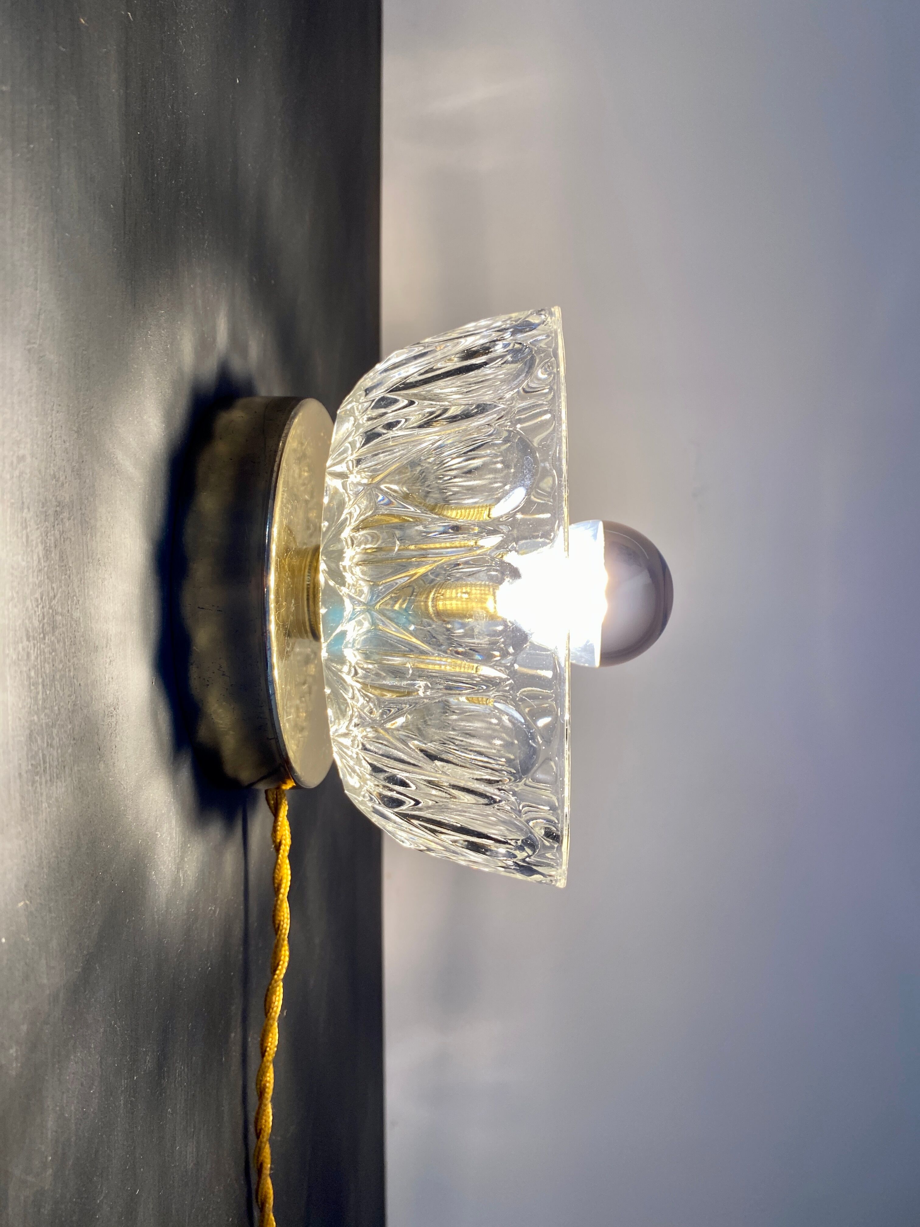 Vintage glass lampshade