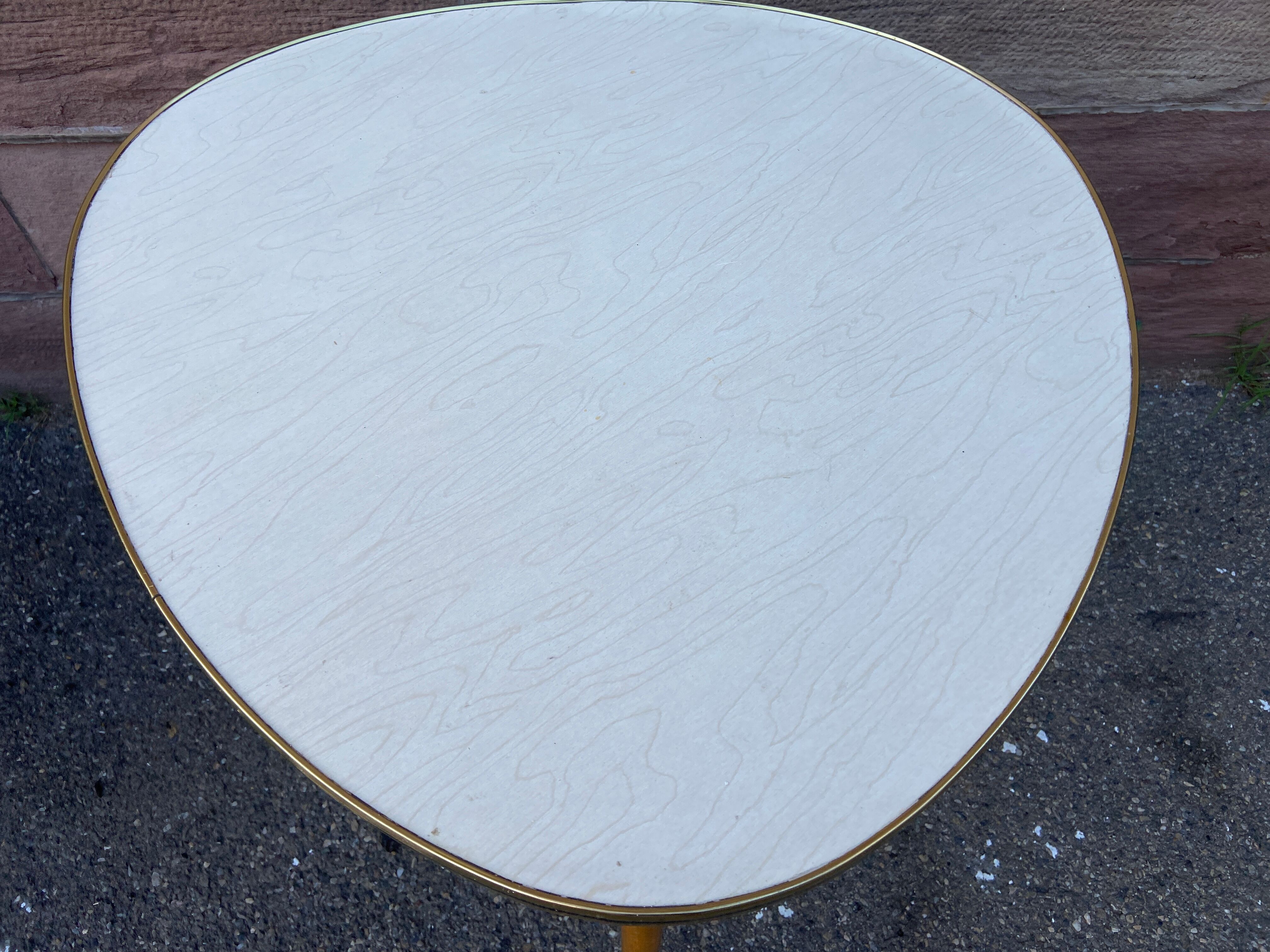 Coffee table cocktail Formica French vintage design 1960