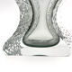 Vase Mandruzzato Murano Sommerso Fumé Texture Givrée Design 70s