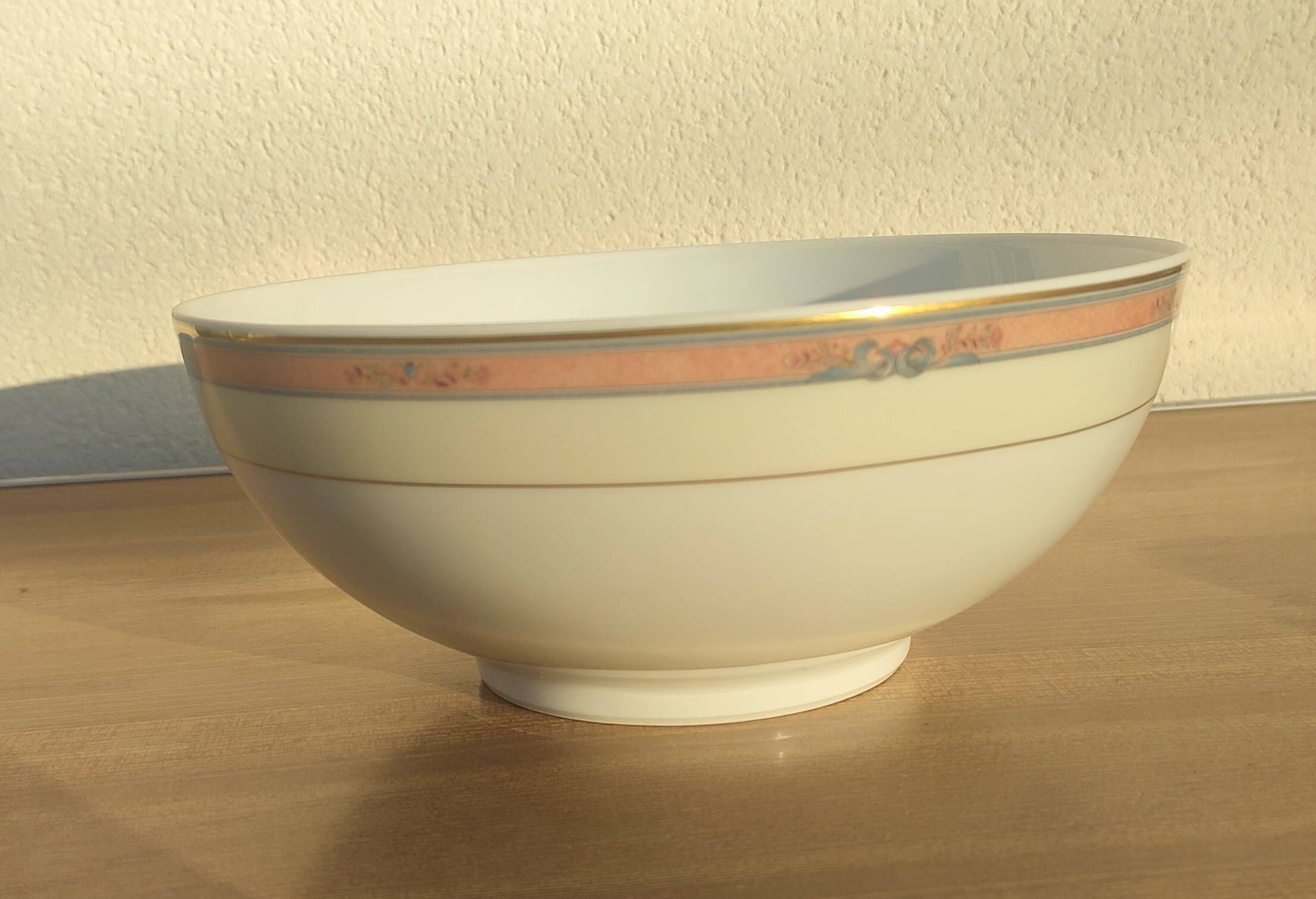 3-piece service Limoges porcelain Médard de Noblat "Windsor Salmon"