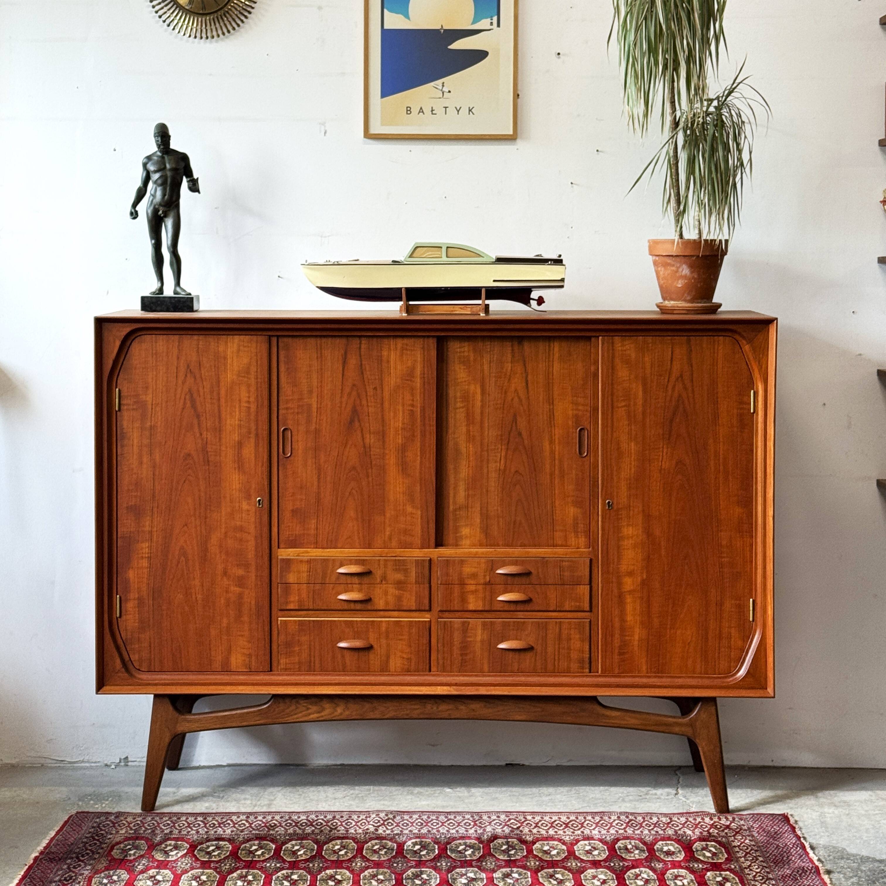 Teak Chest of Drawers, Denmark 1950s, Mid-Century Modern, Vintage