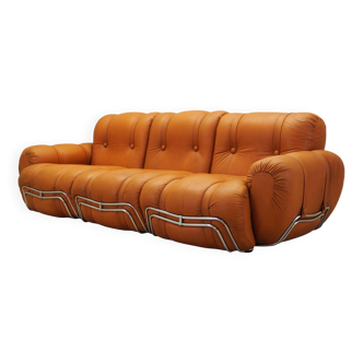 Orange sofa, Space Age design, 1960s, production: Italy