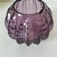 Amethyst vintage glass cactus vase