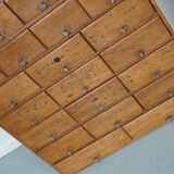 Armoire d'apothicaire vintage allemande en pin et chêne, années 1950