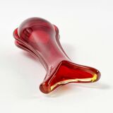 Mid-Century Sommerso Murano Glass Vase by Flavio Poli for Seguso, Murano, Italy, 1960s