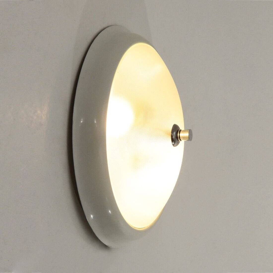 Moulded glass ceiling lamp, 1940s