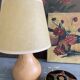 Lampe bois, câble neuf tissu 2M, abat-jour