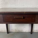 Wooden side table with drawer.