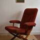 Adjustable old Scandinavian vintage relax armchair
