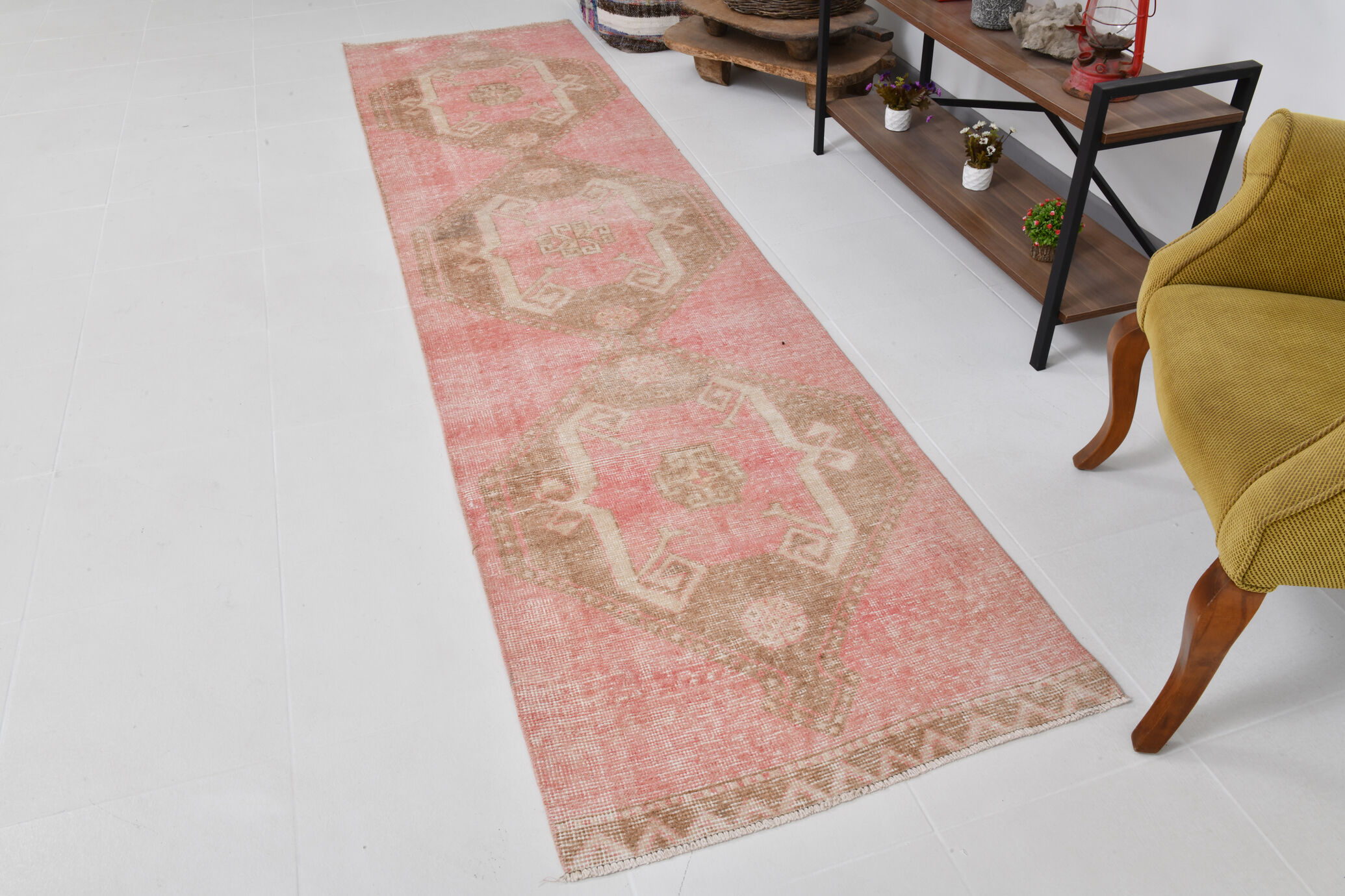 3x11 oriental vintage runner rug 86x340cm
