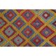 1970s Vintage Turkish Oushak Handmade Wool Cotton Red Area Rug 155x224