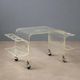 Vintage kitchen trolley in plexiglass, designed in Italy in the 1970s.