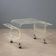 Vintage kitchen trolley in plexiglass, designed in Italy in the 1970s.