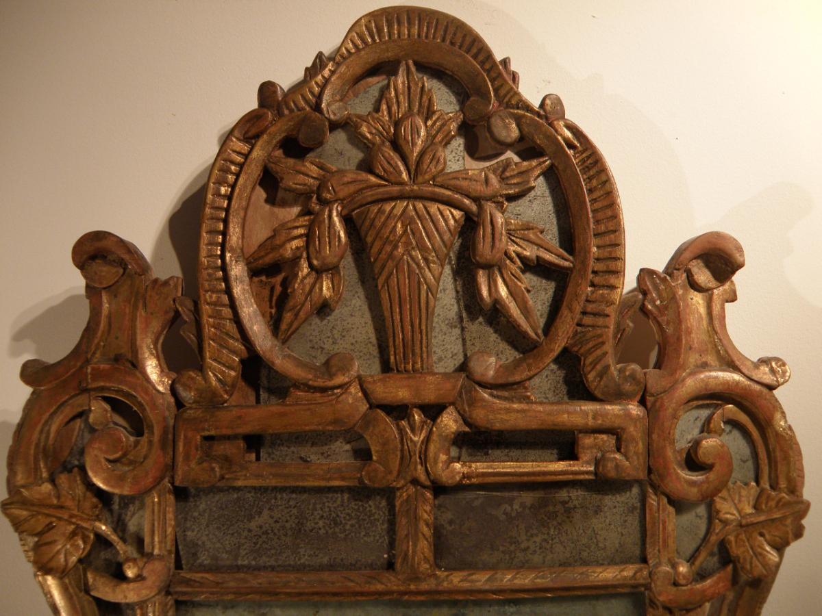 Mirror of style Louis XV 58x105cm