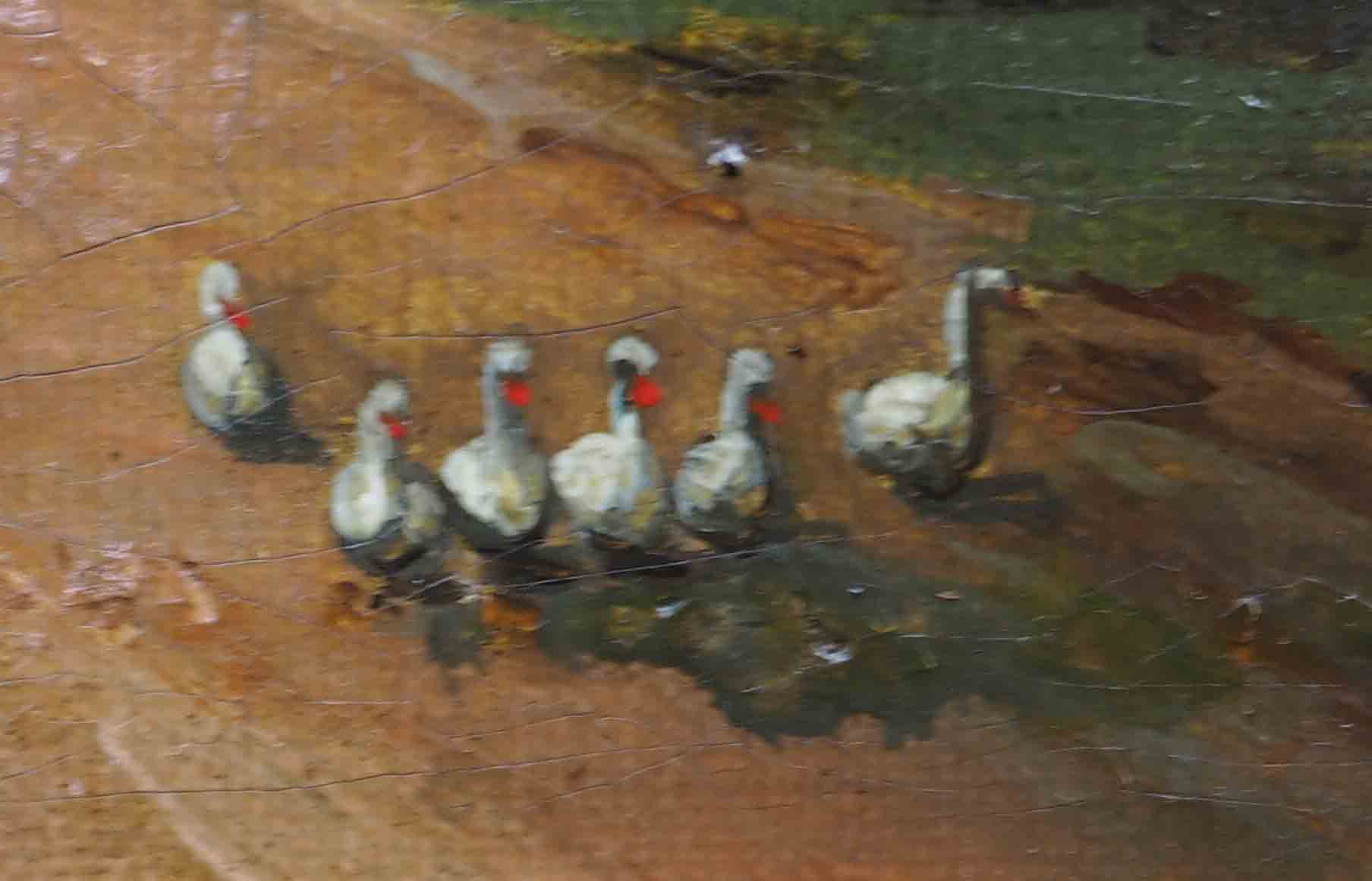 The entrance to the bustling village 19th century