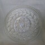 Pie dish, cut glass presentation plate by Walther Glass.