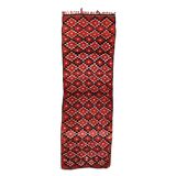 Moroccan rug Marmoucha red - 289 x 97 cm