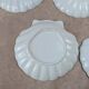 Set of 8 scallop shell plates