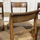 Série de 4 chaises + 2 fauteuils anglais en acajou fin XIXème