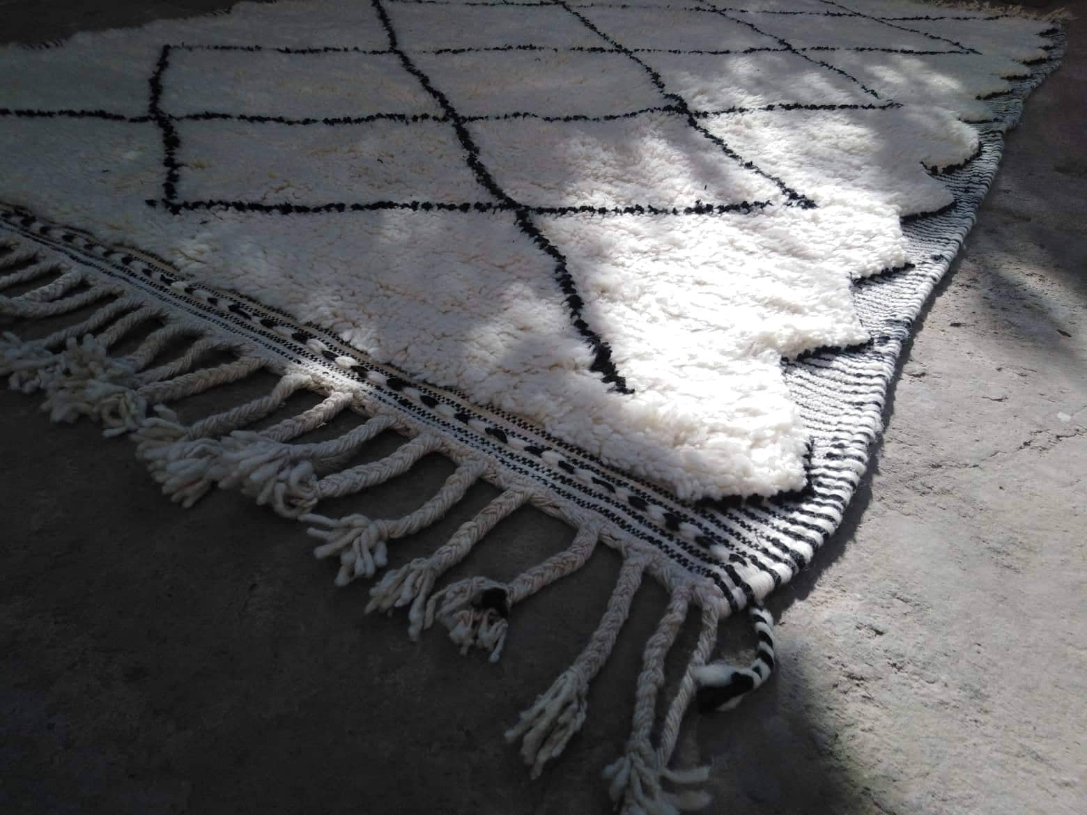 Beni ouarain carpet, 100% virgin wool, handmade