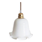 Vintage opaline portable lamp