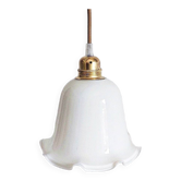 Vintage opaline portable lamp