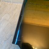Smoked plexiglass coffee table Michel Dumas 70s