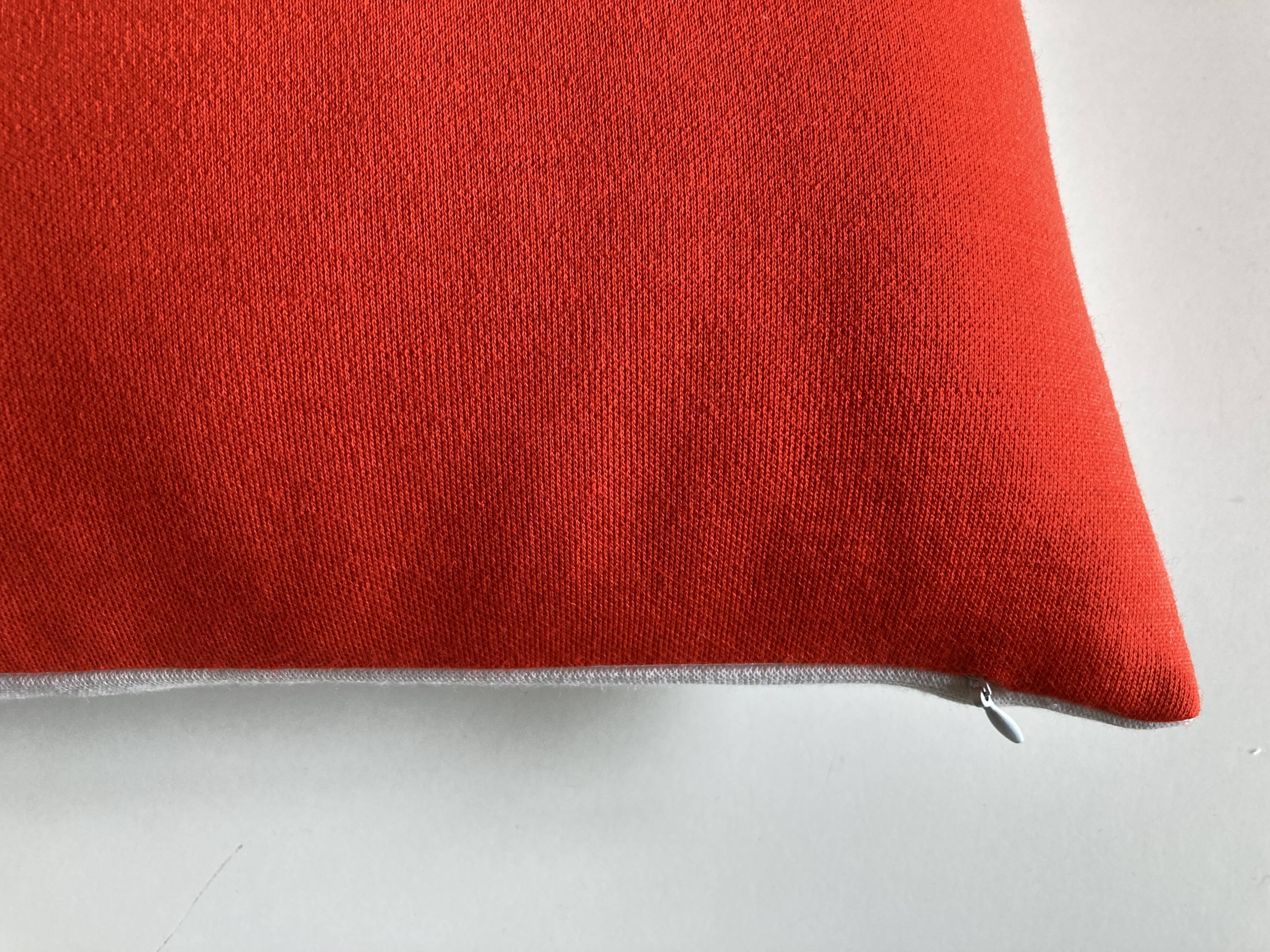 Racine space age 1960 wool jersey cushion on both sides