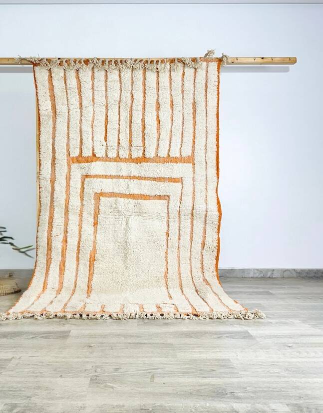 Handmade Moroccan Beni Ourain rug, 150/250cm