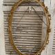 Antique Oval Mirror Frame Pediment Knot Louis XV Style Gilt Bronze