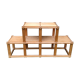 Solid wood shelf pine revival bauhaus 70s
