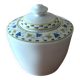 Fine porcelain sugar bowl from Bavaria with a grape design.