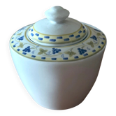 Sucrier en porcelaine fine Bavaria au décor de raisins