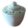 Fine porcelain sugar bowl from Bavaria with a grape design.