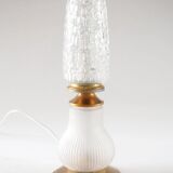 Satin flute and pear lamp