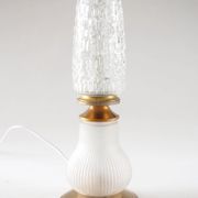 Satin flute and pear lamp
