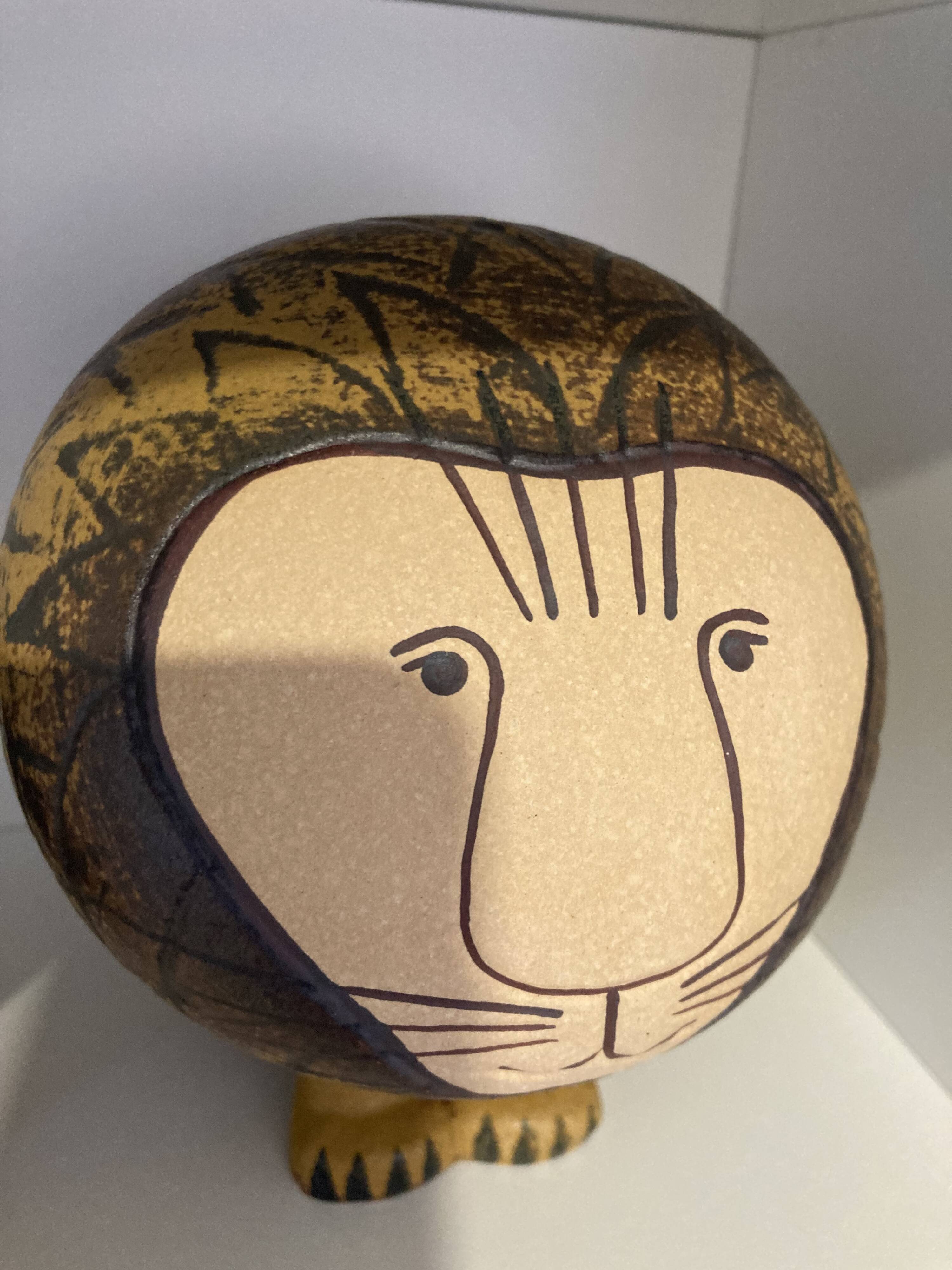 3 Lions in Ceramic by Lisa Larson for Gustavsberg