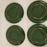 Set with coffee maker sugar milk pot and vintage Winterling plates