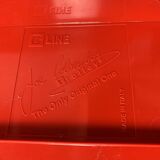 Boby Trolley rouge par Joe Colombo pour B-Line
