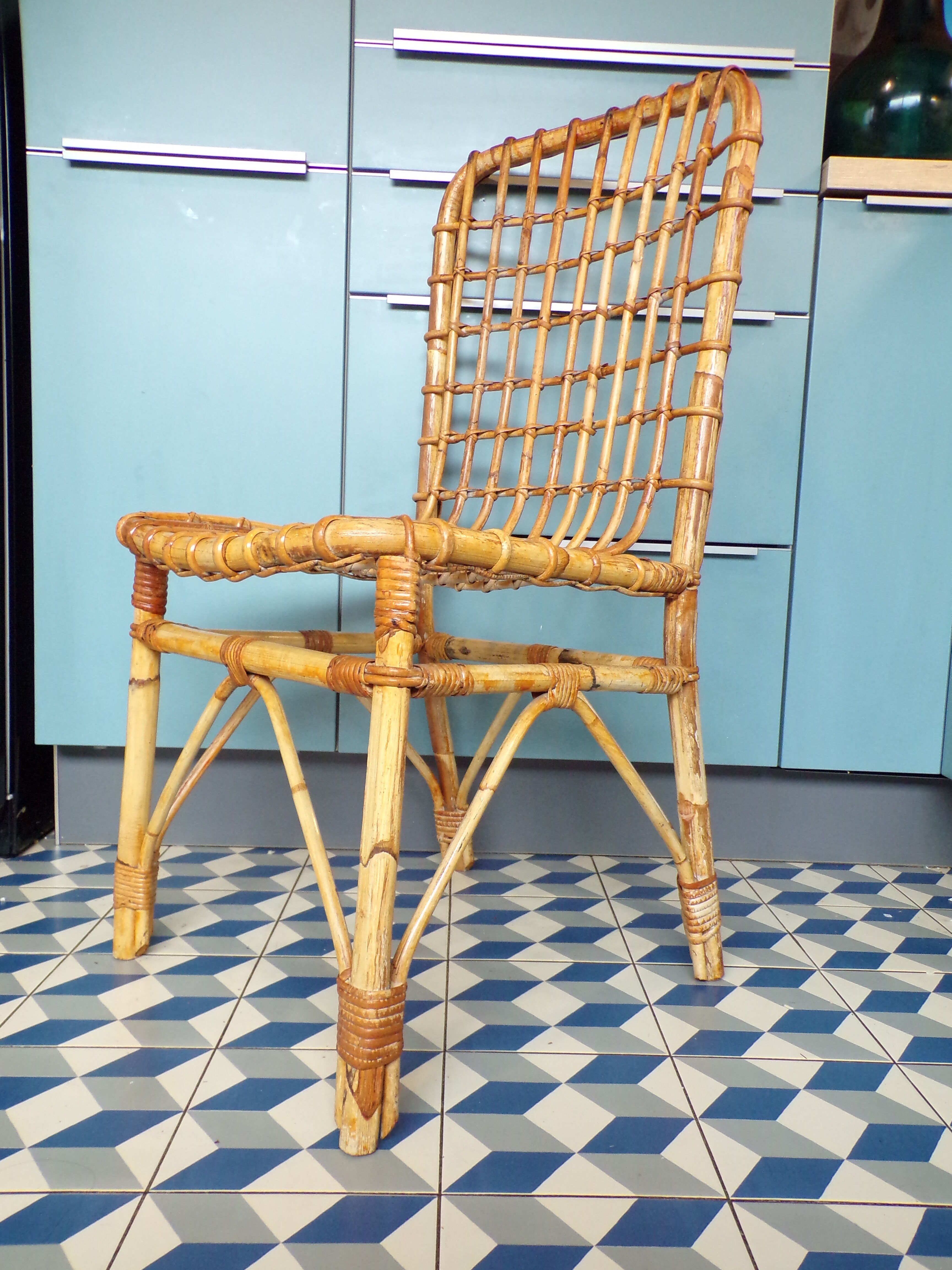 Rattan chair 1950