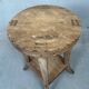 Old round side table