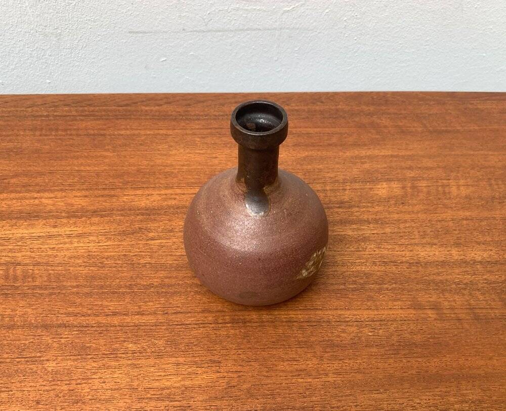 Mid-century German studio pottery vase by Melitta Teubner, 1960s.