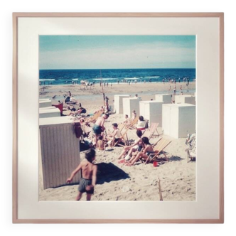 1 x fine art vintage Dutch beach photography  | 60s original colors