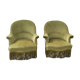 Nice pair of Napoleon III era toad armchairs